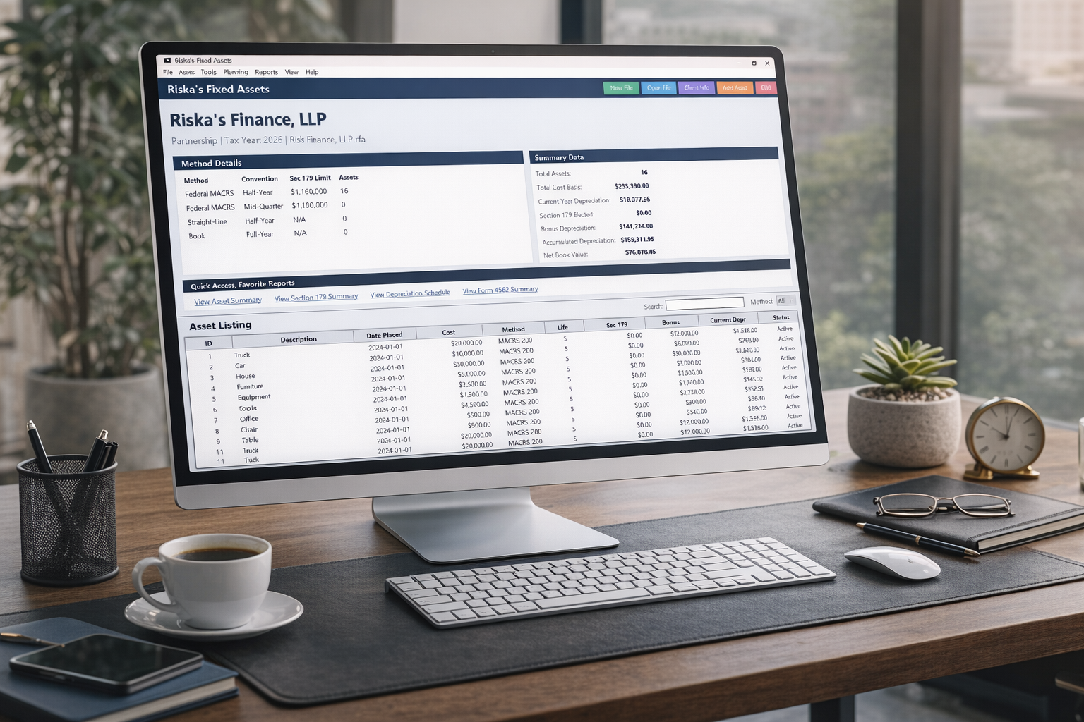Software Dashboard Screenshot